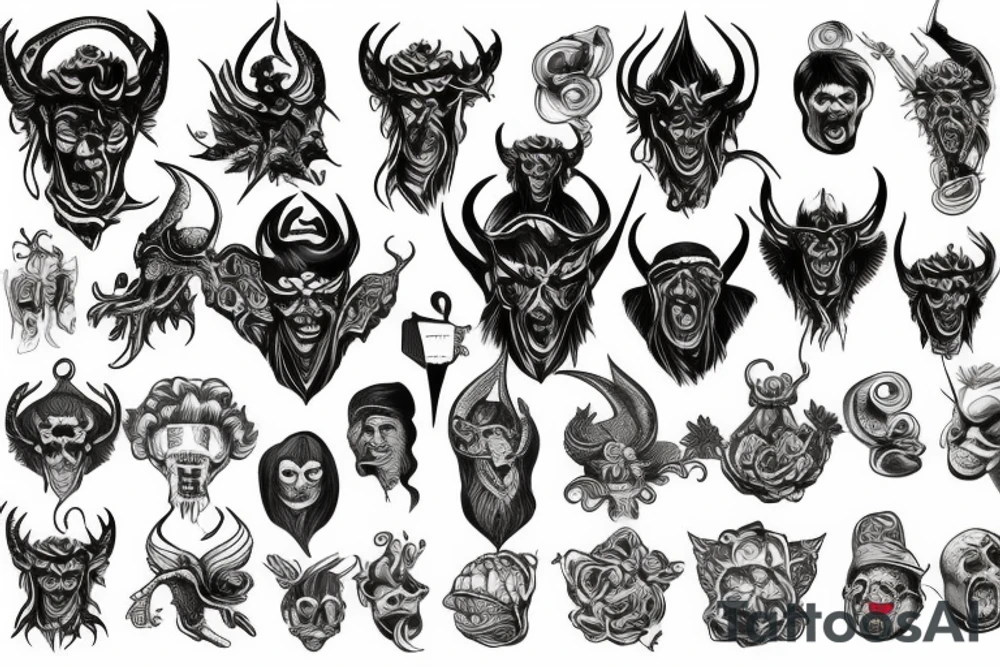 Satan Ukraine tattoo idea