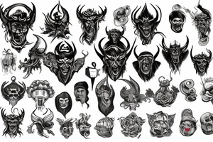 Satan Ukraine tattoo idea