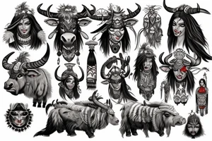 Tauren shaman tattoo idea