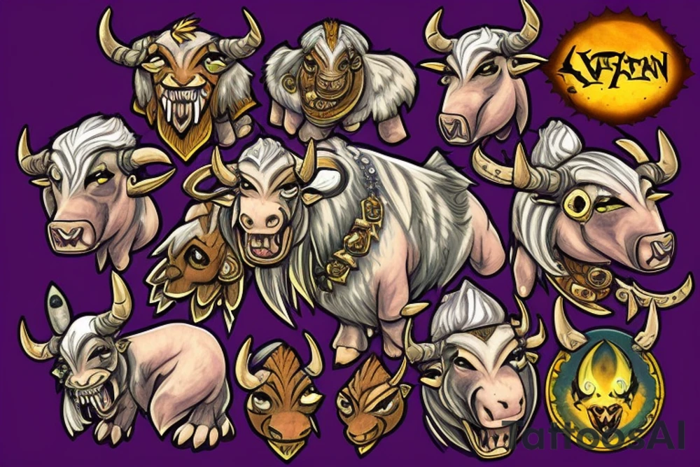 Tauren Warcraft tattoo idea