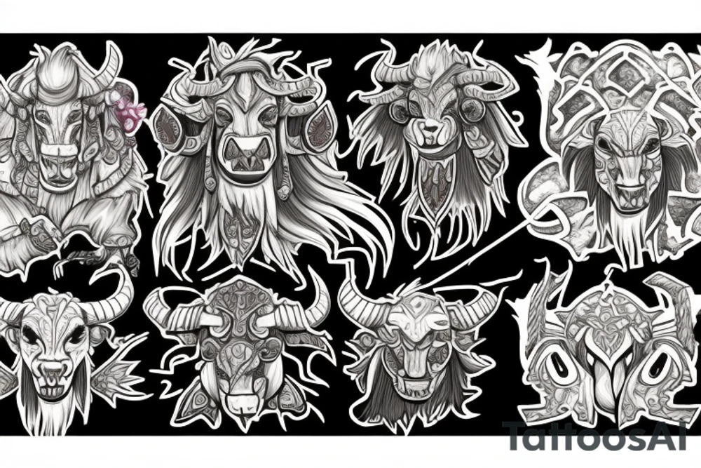 Tauren Warcraft tattoo idea