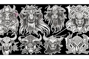 Tauren Warcraft tattoo idea