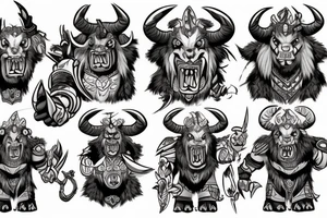 Tauren Warcraft tattoo idea