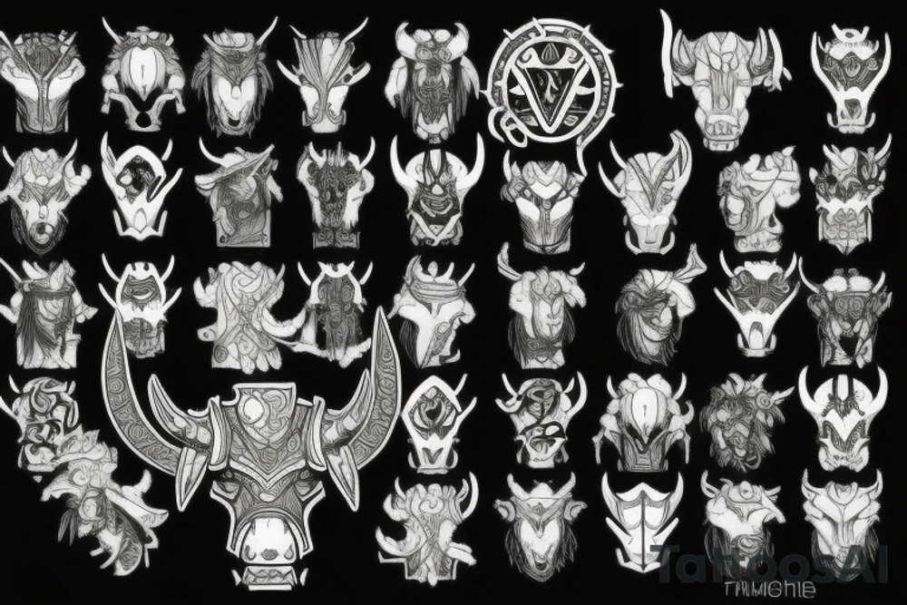 Tauren Warcraft tattoo idea