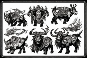 Tauren Warcraft tattoo idea