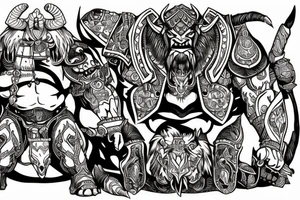 Tauren Warcraft tattoo idea