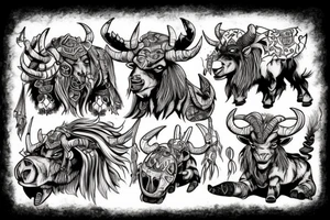 Tauren Warcraft tattoo idea