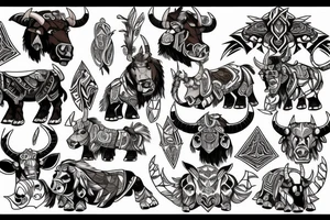 Tauren Warcraft tattoo idea