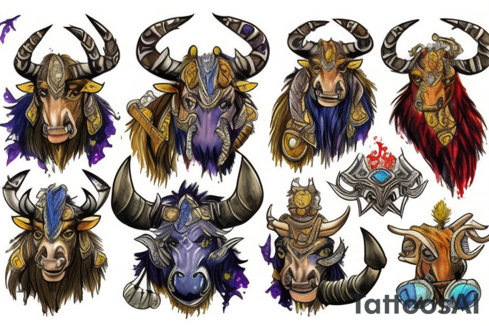 Tauren Warcraft tattoo idea
