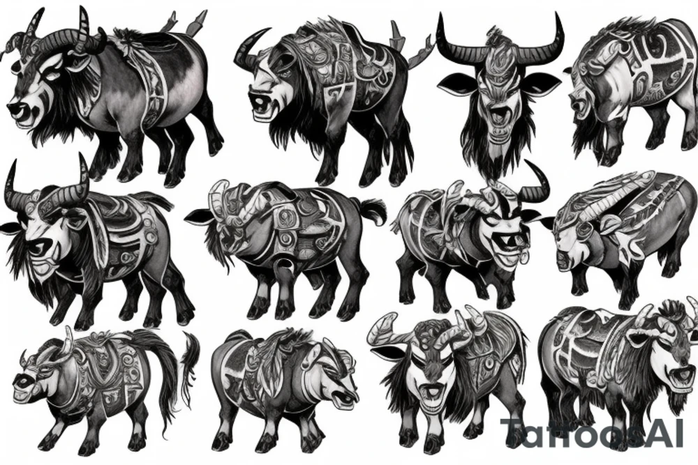 Tauren Warcraft tattoo idea