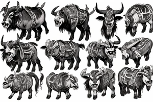 Tauren Warcraft tattoo idea