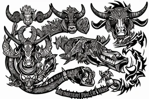 Tauren Warcraft tattoo idea
