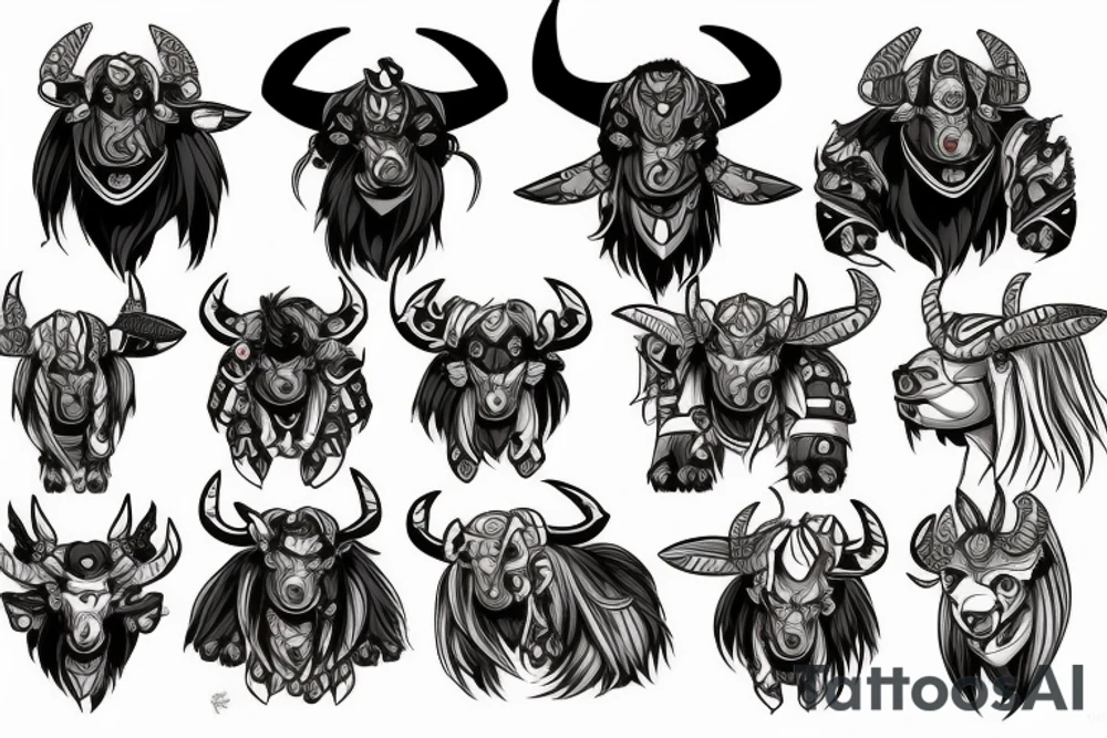 Tauren Warcraft tattoo idea