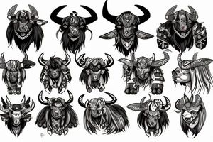 Tauren Warcraft tattoo idea