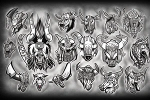 Tauren Warcraft tattoo idea