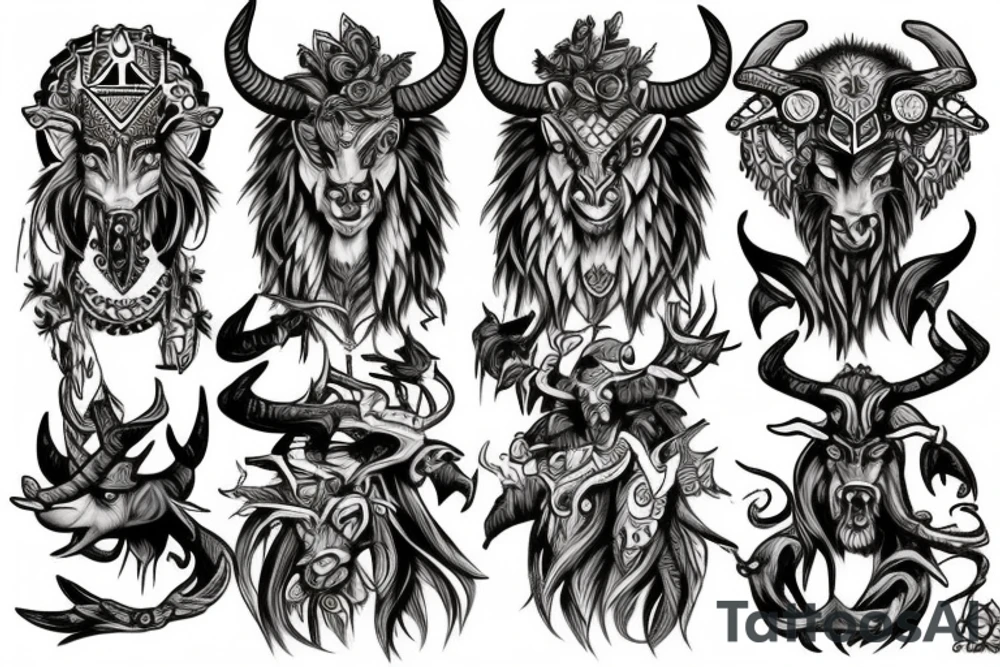 Tauren druid tattoo idea