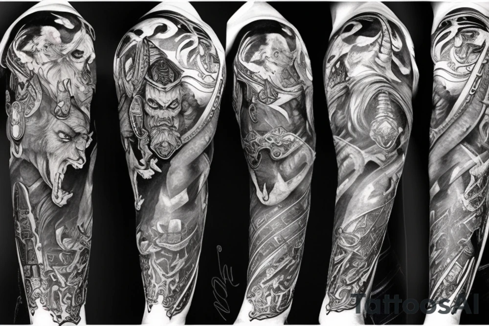 Warcraft sleeve tattoo idea