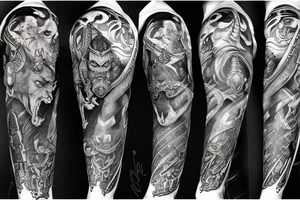 Warcraft sleeve tattoo idea