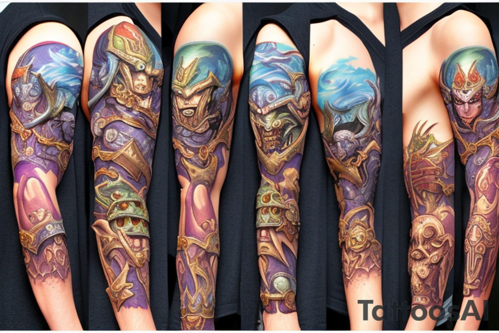 World of Warcraft sleeve tattoo idea