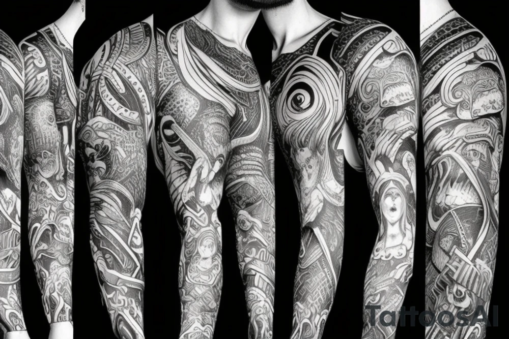 Odin sleeve tattoo idea