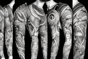 Odin sleeve tattoo idea
