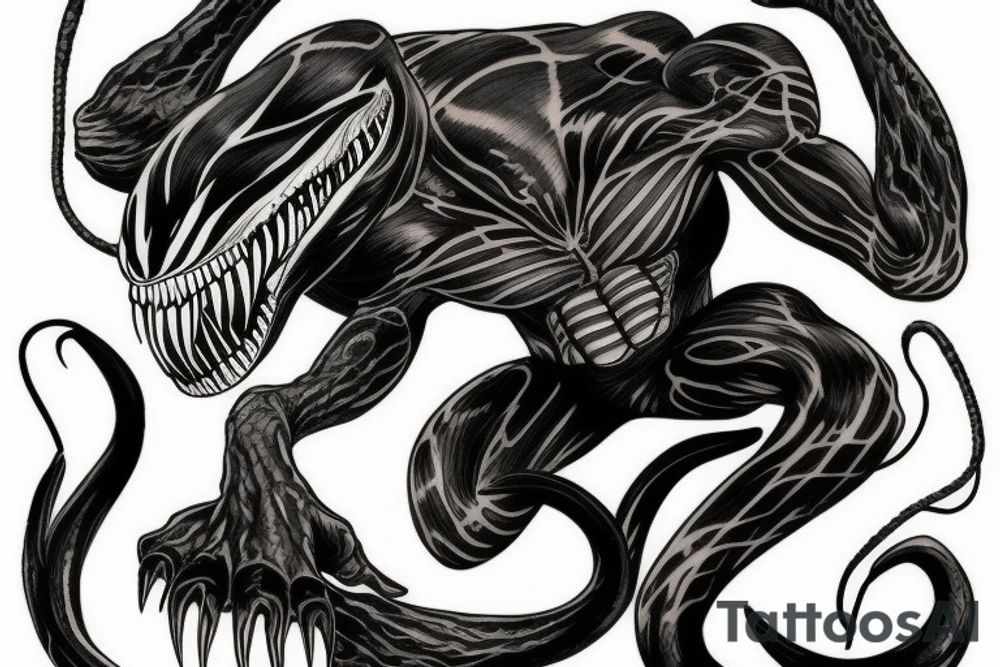 Venom sleeve tattoo idea