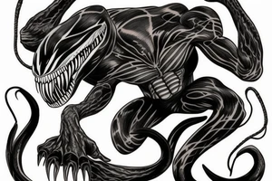 Venom sleeve tattoo idea
