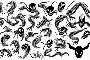 Venom sleeve tattoo idea