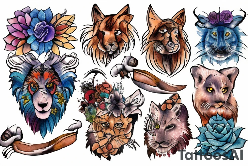 Leo tattoo idea