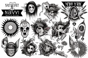 Nativ American Sun New York tattoo idea