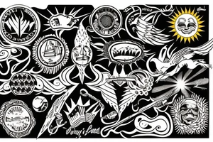 Nativ American Sun Liberty of Freedom tattoo idea