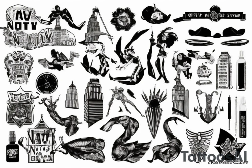Nativ American New York tattoo idea
