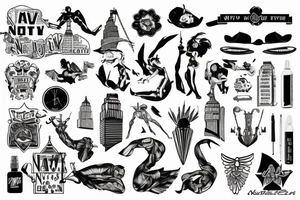 Nativ American New York tattoo idea