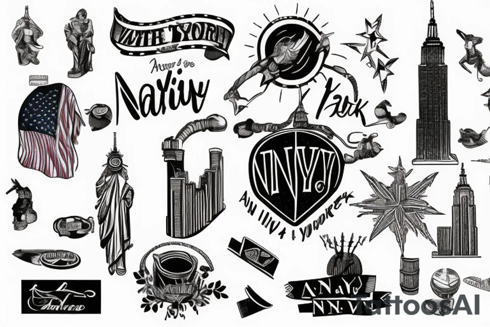 Nativ American New York tattoo idea