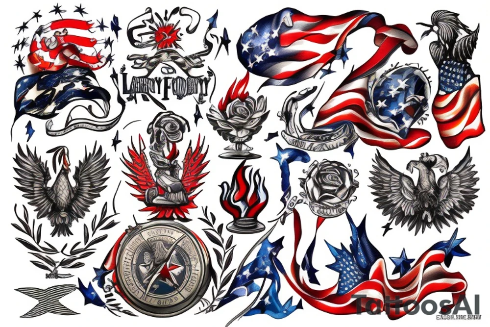 Fire of Liberty of Freedom tattoo idea