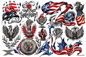 Fire of Liberty of Freedom tattoo idea