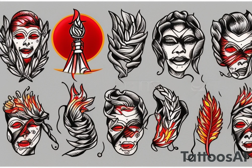 Fire of Liberty of Freedom tattoo idea