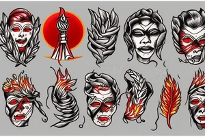 Fire of Liberty of Freedom tattoo idea