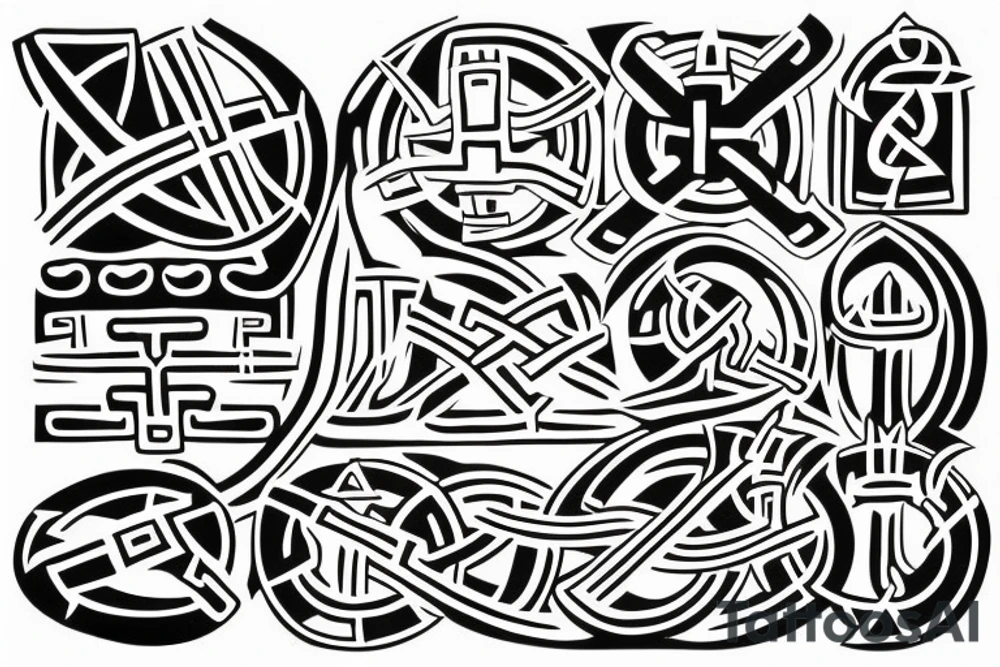 cancer viking runes Hawaii buddhist tattoo idea