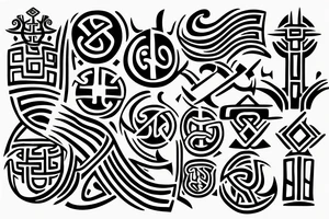 viking runes Hawaii buddhist tattoo idea