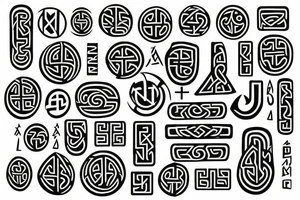 viking runes Hawaii buddhist tattoo idea