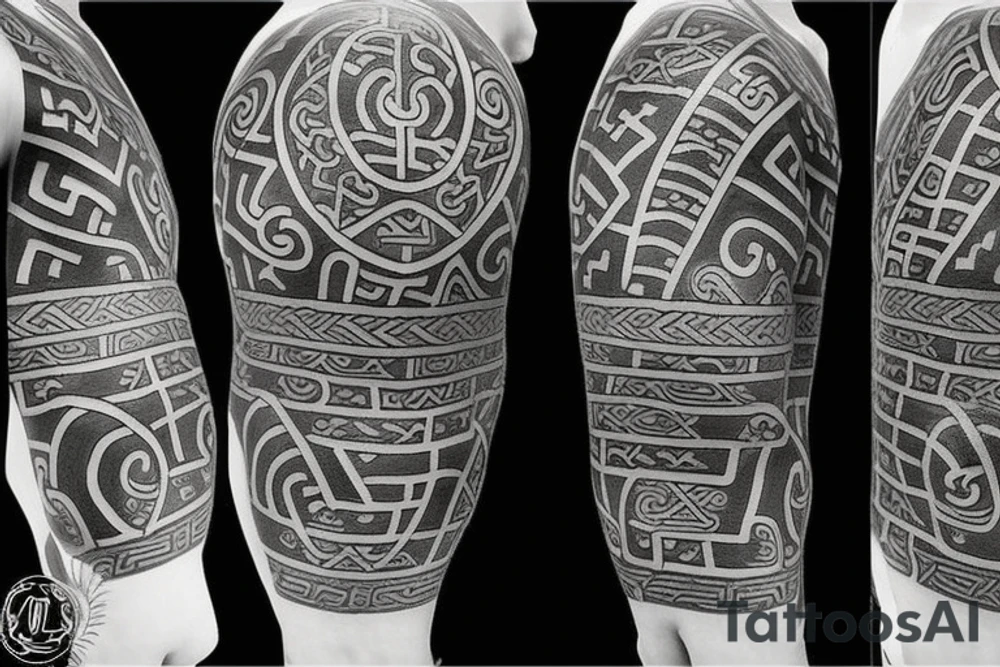 viking runes Hawaii buddhist tattoo idea