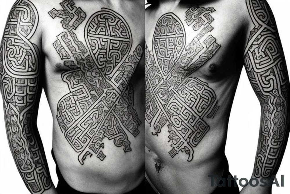 viking runes Hawaii buddhist tattoo idea