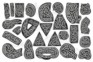 viking runes buddhist tattoo idea
