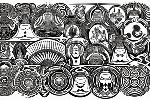 viking buddhist tattoo idea