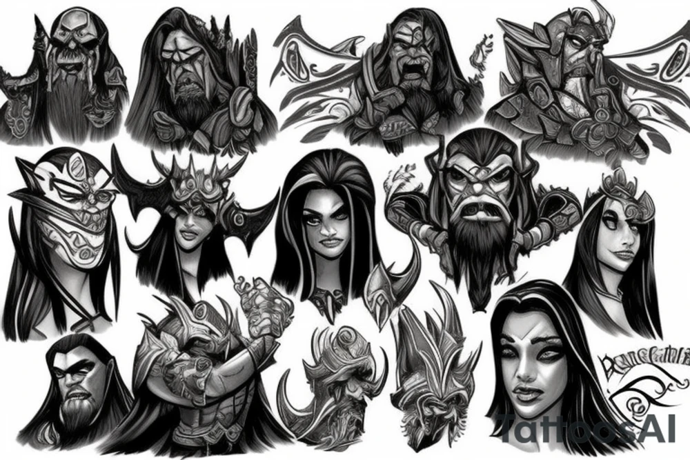 Warcraft rogue tattoo idea