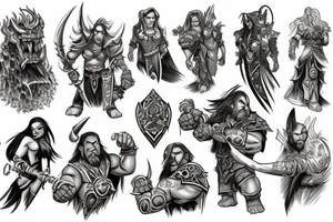 Warcraft rogue tattoo idea