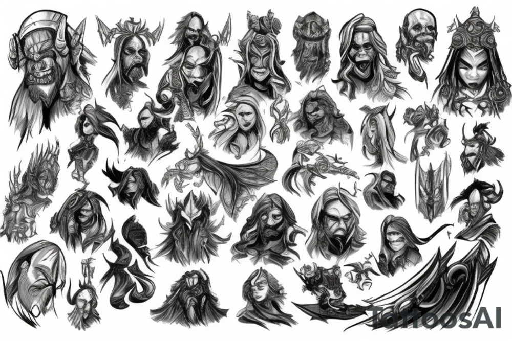 Warcraft rogue tattoo idea