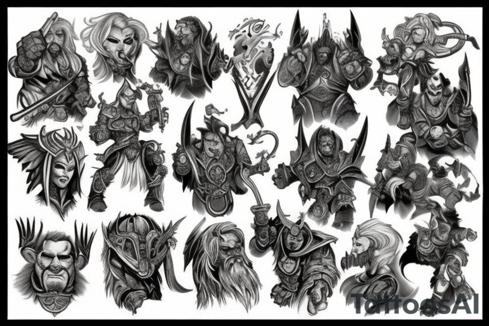 Warcraft rogue tattoo idea