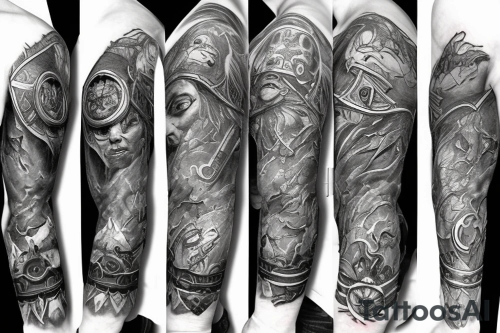 Sleeve Warcraft tattoo idea